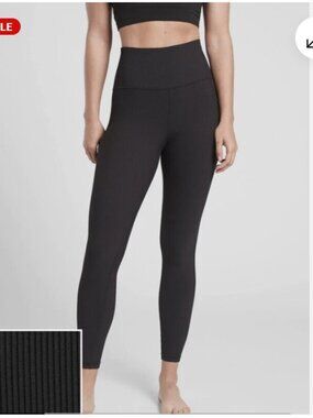 Athleta Elation Rib Tight Leggings, Size LP large petite. EUC